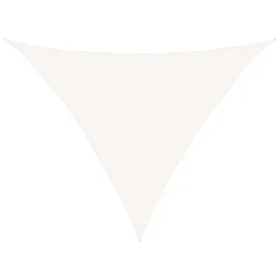 vidaXL Senčno jadro 160 g/m² belo 3,5x3,5x4,9 m HDPE