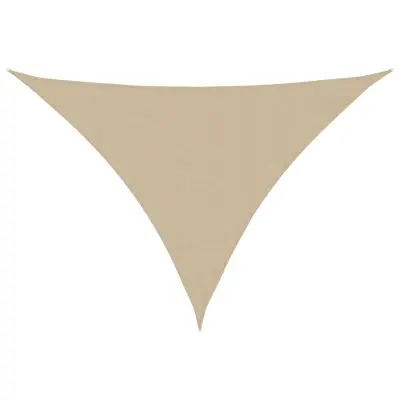 vidaXL Senčno jadro oksford blago trikotno 5x6x6 m bež