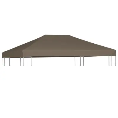 vidaXL Streha za paviljon 310 g/m² 3x4 m taupe