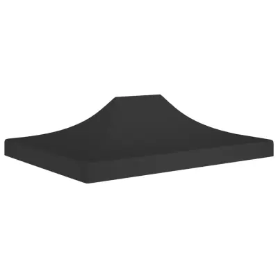 vidaXL Streha za vrtni šotor 4x3 m črna 270 g/m²