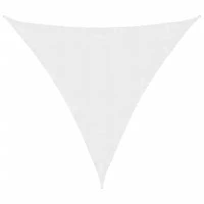 vidaXL Senčno jadro oksford blago trikotno 3,6x3,6x3,6 m belo