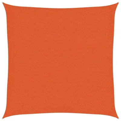 vidaXL Senčno jadro 160 g/m² oranžno 3,6x3,6 m HDPE