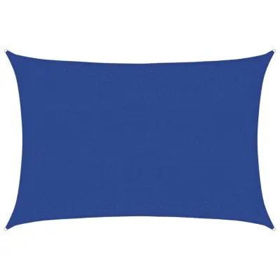 vidaXL Senčno jadro 160 g/m² modro 2,5x4 m HDPE