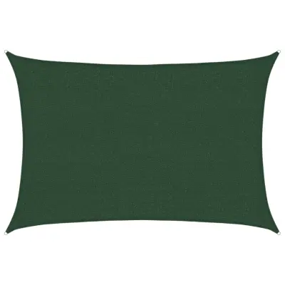 vidaXL Senčno jadro 160 g/m² temno zeleno 2,5x4 m HDPE