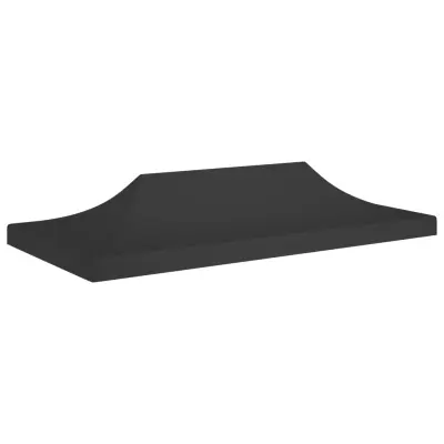 vidaXL Streha za vrtni šotor 6x3 m črna 270 g/m²