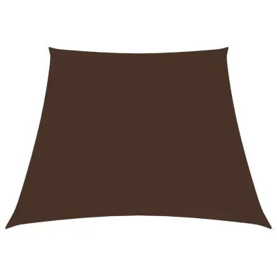 vidaXL Senčno jadro oksford blago trapez 3/4x3 m rjavo