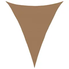 vidaXL Senčno jadro 160 g/m² taupe 5x6x6 m HDPE