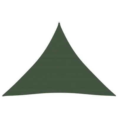 vidaXL Senčno jadro 160 g/m² temno zeleno 5x5x5 m HDPE