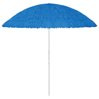 vidaXL Senčnik za na plažo Hawaii moder 300 cm