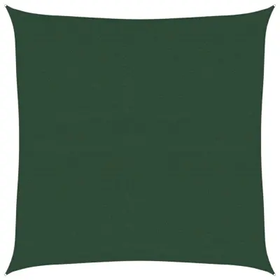 vidaXL Senčno jadro 160 g/m² temno zeleno 4,5x4,5 m HDPE