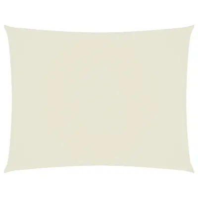 vidaXL Senčno jadro oksford blago pravokotno 6x7 m krem