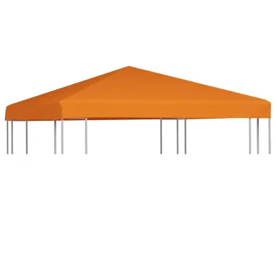 vidaXL Streha za paviljon 310 g/m² 3x3 m oranžna