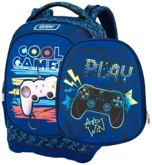 Šolska torba za prvo triado SUPERLIGHT Petit 2 face Cool gamer 27608