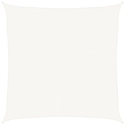 vidaXL Senčno jadro 160 g/m² belo 5x5 m HDPE