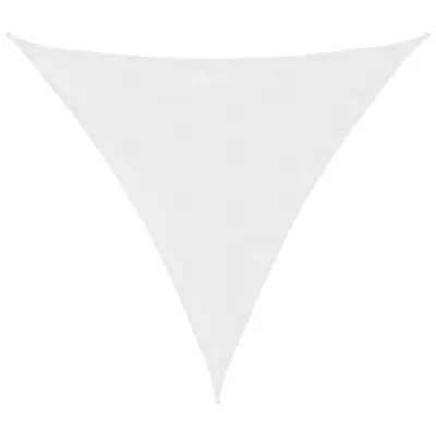vidaXL Senčno jadro oksford blago trikotno 4,5x4,5x4,5 m belo