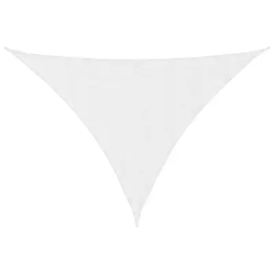 vidaXL Senčno jadro oksford blago trikotno 3,5x3,5x4,9 m belo