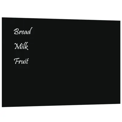 vidaXL Stenska magnetna tabla črna 60x40 cm kaljeno steklo