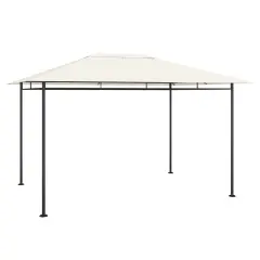 vidaXL Paviljon 384x281x270 cm krem 180 g/m²