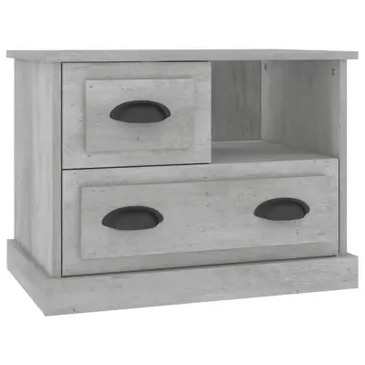 vidaXL Nočna omarica betonsko siva 60x39x45 cm
