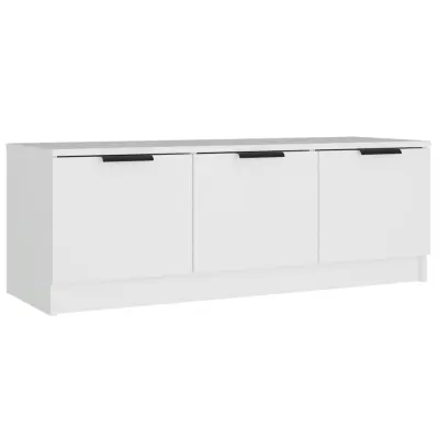 vidaXL TV omarica bela 102x35x36,5 cm inženirski les