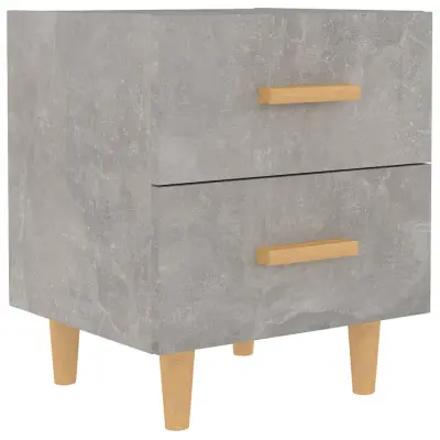 vidaXL Nočna omarica betonsko siva 40x35x47,5 cm