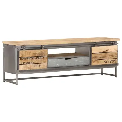 vidaXL TV omarica 120x30x40 cm trden mangov les