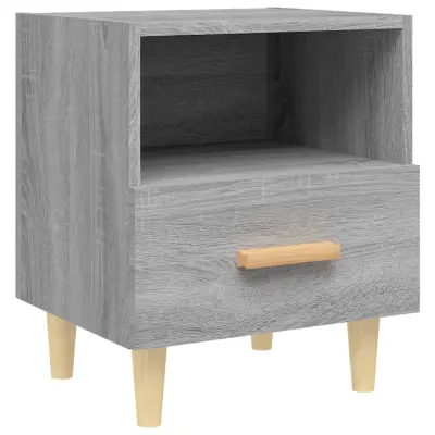 vidaXL Nočna omarica siva sonoma 40x35x47 cm