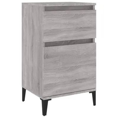 vidaXL Nočna omarica siva sonoma 40x35x70 cm