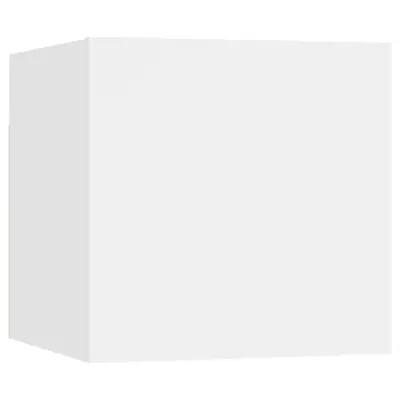 vidaXL Nočna omarica bela 30,5x30x30 cm iverna plošča