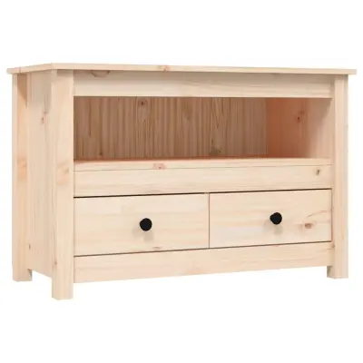 vidaXL TV omarica 79x35x52 cm trdna borovina