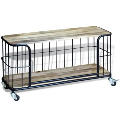 vidaXL TV omarica trden mangov les 100x40x45 cm