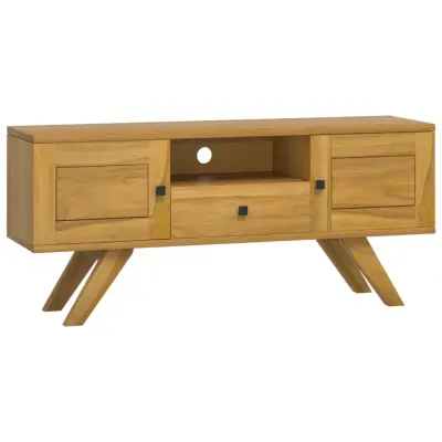 vidaXL TV omarica 110x30x50 cm trdna tikovina