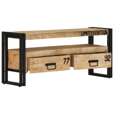 vidaXL TV omarica 100x30x45 cm trden mangov les