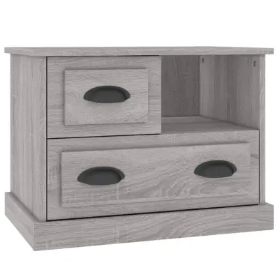 vidaXL Nočna omarica Siva sonoma 60x39x45 cm