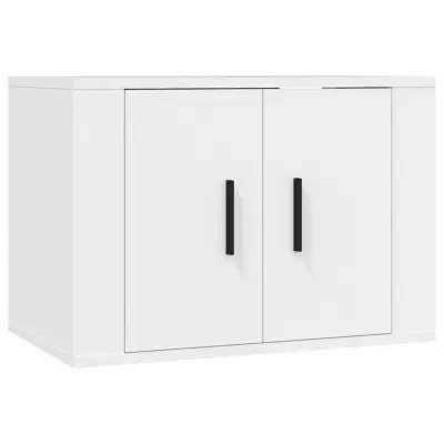 vidaXL Stenska TV omarica bela 57x34,5x40 cm