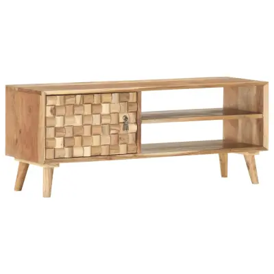 vidaXL TV omarica 100x35x40 cm trden akacijev les