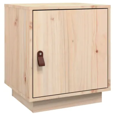 vidaXL Nočna omarica 40x34x45 cm trdna borovina