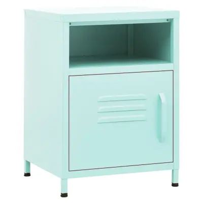 vidaXL Nočna omarica mint zelena 35x35x51 cm jeklo