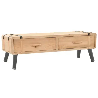 vidaXL TV omarica 110x33x35 cm trdna borovine