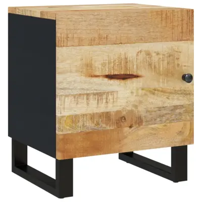 vidaXL Nočna omarica 40x33x46 cm trden mangov les