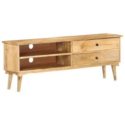vidaXL TV omarica 140x30x50 cm trden mangov les