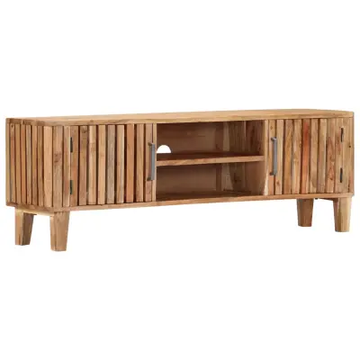 vidaXL TV omarica 130x30x45 cm trden akacijev les