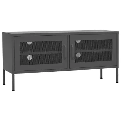 vidaXL TV omarica antracitna 105x35x50 cm jeklo