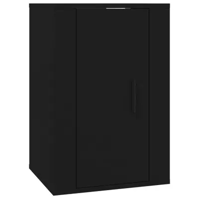 vidaXL Stenska TV omarica črna 40x34,5x60 cm