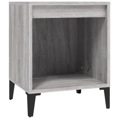 vidaXL Nočna omarica Siva sonoma 40x35x50 cm