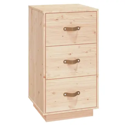  vidaXL Nočna omarica 40x40x75 cm trdna borovina