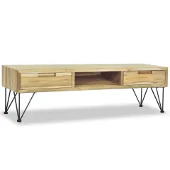 vidaXL TV omarica 120x35x35 cm trdna tikovina
