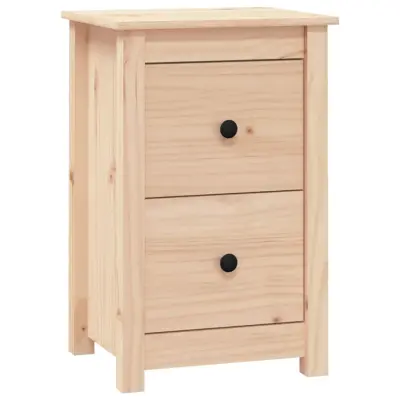 vidaXL Nočna omarica 40x35x61,5 cm trdna borovina