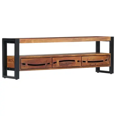 vidaXL TV omarica 140x30x45 cm trden akacijev les