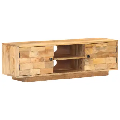 vidaXL TV omarica 116x30x35 cm trden mangov les